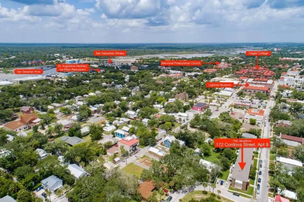 Cozy Quiet St Augustine Private Condo - 2Bed, 1 Bath, Sleeps 6, Steps To Historic St Augustine Center & All Tourist Attractions, Restaurants, Cafes, Backyard, Porch เซนต์ออกัสติน ภายนอก รูปภาพ